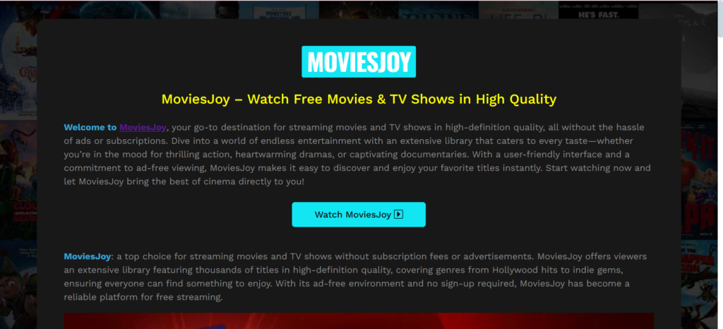 MoviesJoy | SolarMovie: Watch Free Best Movies Online & TV shows in 2025