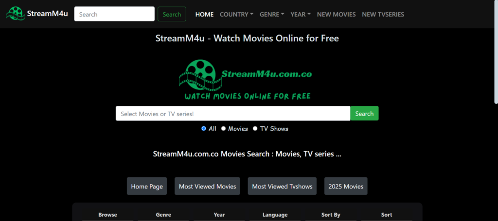 StreamM4u | Spacemov: Watch Best Free Movies & TV Shows in 2025
