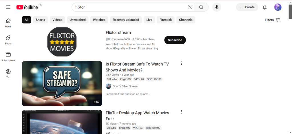 YouTube: The best option for free licensed content | FlixTor: The Best Free Streaming Site Right Now (2025)
