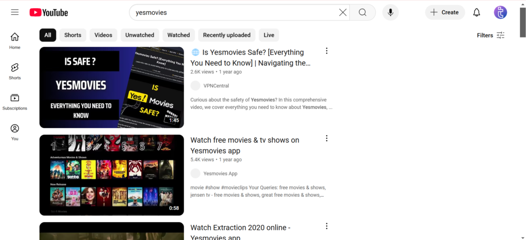 YouTube | YesMovies: The Best Site for Free Movies & TV Shows in 2025
