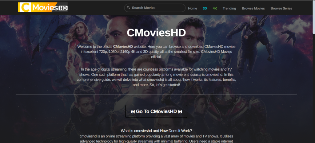 CMoviesHD | GoMovies: The Best Free Streaming Site Right Now (2025)
