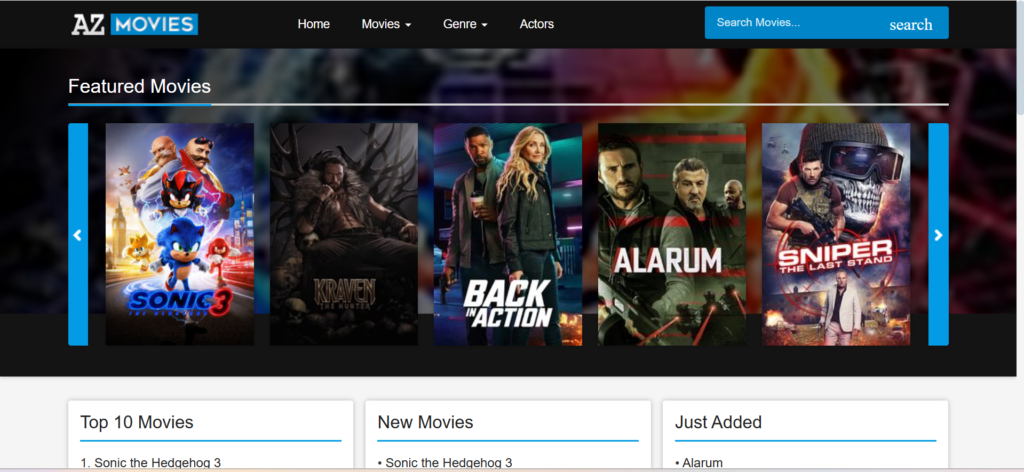 AZMovies | The 23 Best Putlocker Alternatives in 2025