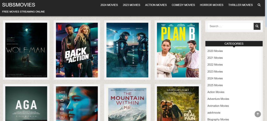 Subsmovies | The 23 Best Putlocker Alternatives in 2025