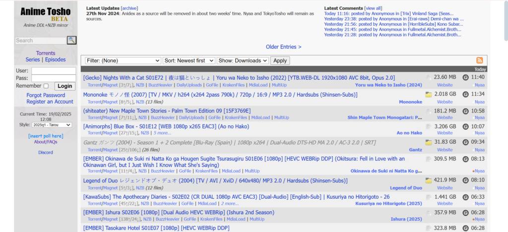 Anime Tosho | 25 Best Anime Torrent Sites in 2025 | Trendalize
