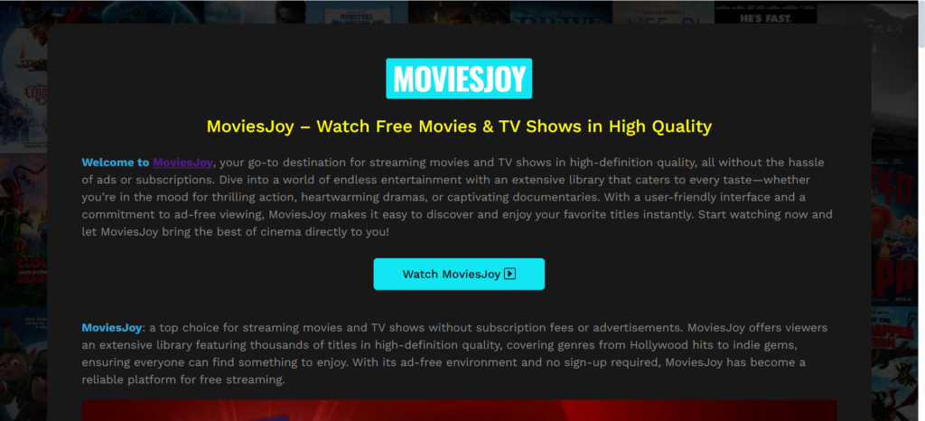 MoviesJoy | 123 Movies: Best Free Streaming Sites for Movies (2025)