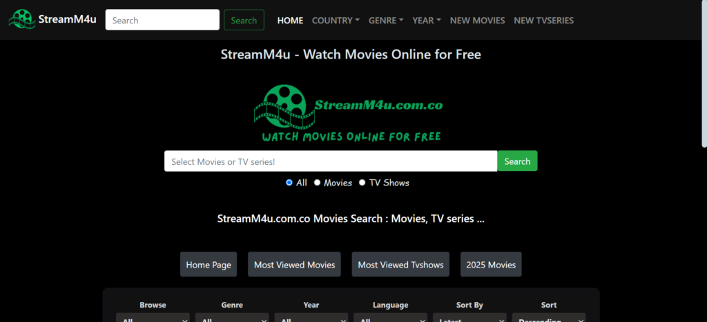 StreamM4u | 123 Movies: Best Free Streaming Sites for Movies (2025)