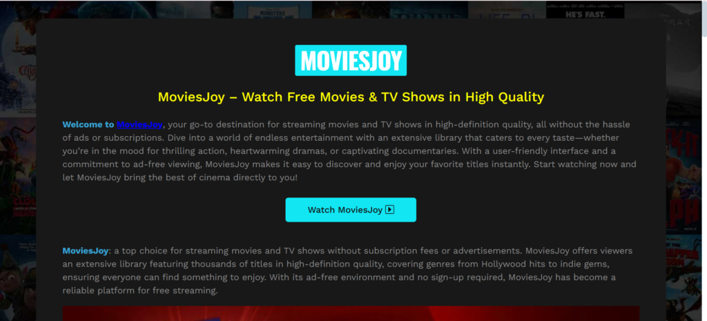 MoviesJoy | The 17 Best Free SFlix Alternatives in 2025 (Tested & Working)